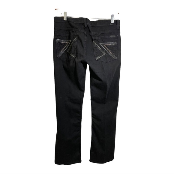 7 for all mankind flynt black jeans size 31. Bootcut.womens - Picture 5 of 12
